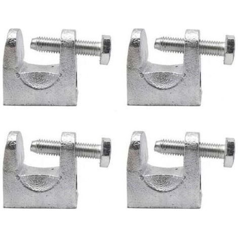 4 Pièces Pince Poutre, Pinces Support Acier Galvanisé, Pince Poutr, Pince Pour Profilé KCK, Ouverture 25mm, Utilisé Dans l'électricité, le Pétrole, la Construction, l'acier et d'autres Industries (1/4)