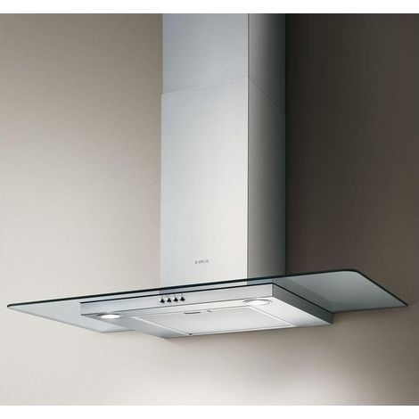 Elica Flat Glass Plus IX/A/90. Potenza massima di estrazione: 619 m³/h, Tipo di estrazione: Aspirante, Classe di efficienza dinamica del fluido: A. Tipo: Cappa aspirante a parete, Colo... - PRF0097368