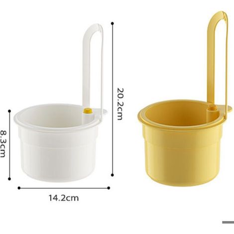 Passoire évier suspendue - Lot 1 - Weiß+Gelb maille fine - Filtre déchets légumes Aucuneary (1/5)