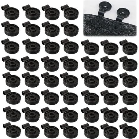 100 Stück Kunststoff-Clips für Schattentücher, Spezial-Clip mit Öse, Schattennetz, Gartennetz-Clip, für Schwimmbad, Gartenpflanzen, Rasenschatten