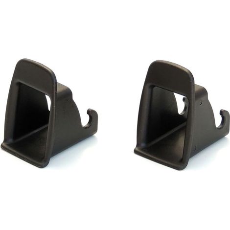 Guide d'introduction isofix, 2 pièces Unviersal Systèmes de Fixation pour sièges de Voiture, Noir (Noir)