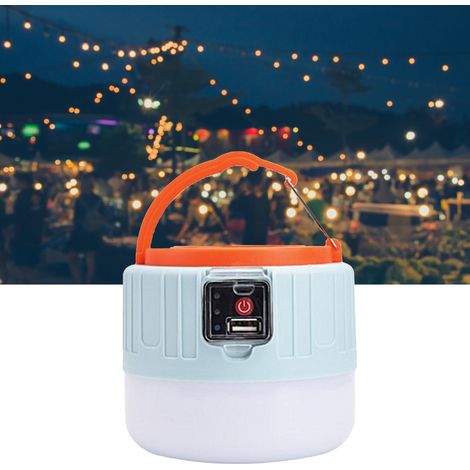 Wasserdichte, solarbetriebene Campinglampe mit USB-Ladefunktion und LED-Notbeleuchtung für den Außeneinsatz – ideal für Picknicks, Wanderungen und Angeln. (1/5)