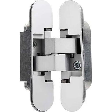 Stainless Steel Invisible Buckle Cross Door Hinge Furniture Supplies Window Accessories Hidden Hinges Silver MUMU (1/4)