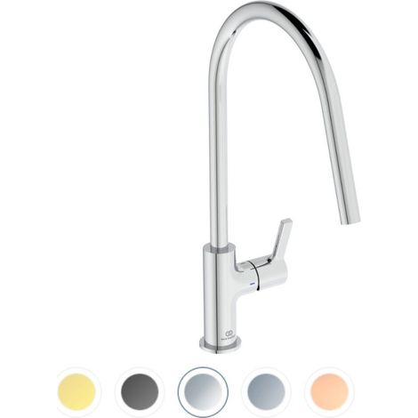 Grifo de cocina IDEAL STANDARD Gusto redondo cromo + Microfibra (1/3)