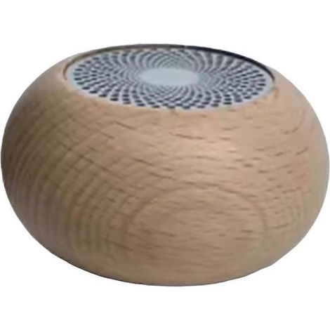 Retro Bluetooth-Lautsprecher aus Holz, tragbarer Mini-Subwoofer aus Massivholz, braun