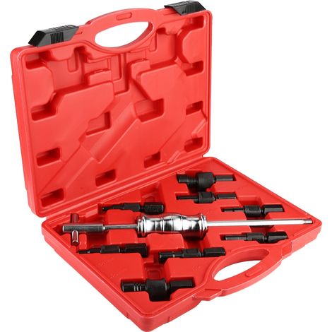 Kit d'extraction de roulements internes pour trous borgnes en 9 pièces avec outil de démontage interne de type marteau coulissant (1/5)