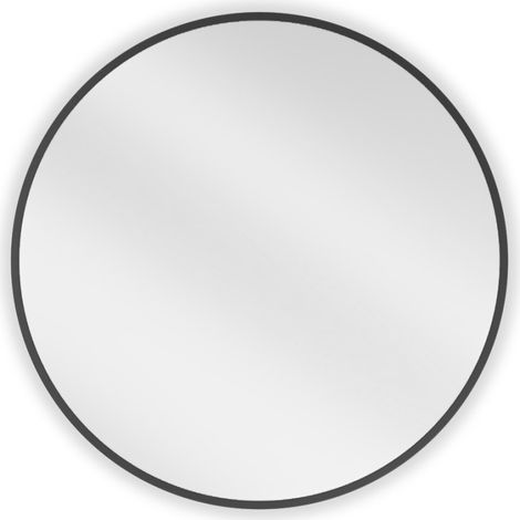 Mexen Loft miroir de salle de bain rond 65 cm, cadre noir - 9850-065-065-000-70 (1/5)