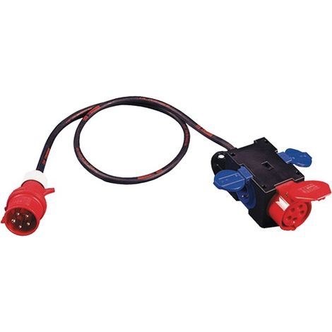 953.0142 Kompaktverteiler CEE-16 A, 5-polig 1xCEE 16 A, 2x230V 5 x (1/5)