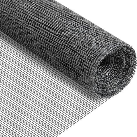 Moustiquaire En Fibre De Verre - 1,2 x 2,5 M - Découpable Pour Fenêtres Et Portes - Grise - 1 Pièce (1/5)