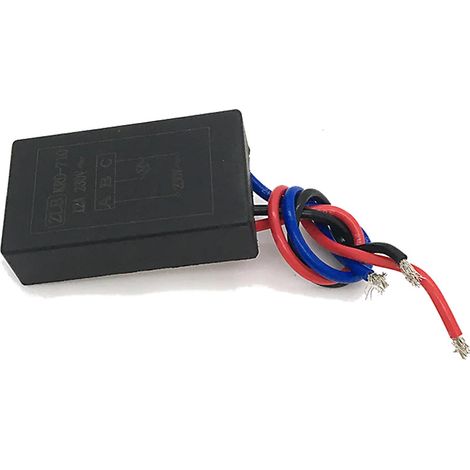 Trade-Shop Anlaufwiderstand / Sanftanlauf / Softstart 12A 230V inkl. 3 Kabel für Winkelschleifer Gehrungssäge Kreissäge bis 250V (1/4)