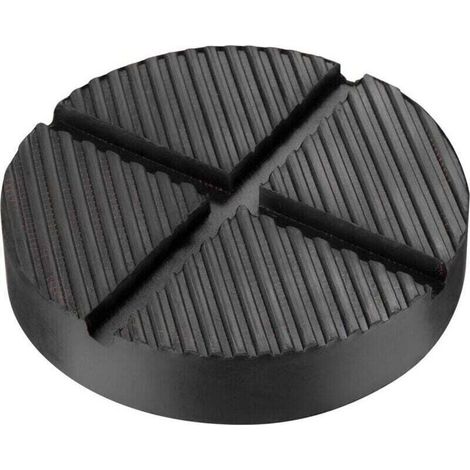 XU Spezial-Gummiauflage aus Fiberglas für Rangierwagenheber – Universelle Gummiauflage mit Rillen – Crezuo