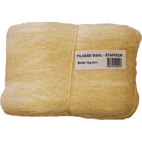 Filasse Sisal Blanc 1kg étanchéité Naturelle Pour Raccords Filetés - Corderies Tournonaises