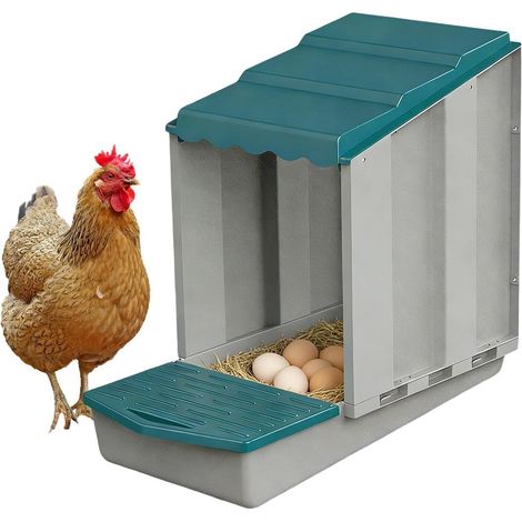 Poulailler pondoir - Nid de poule étanche - Roll -Away - Pour poules, agriculteurs, amoureux des animaux, arrière-cour, enclos - Poulailler mobile, jardin, cour (1/5)
