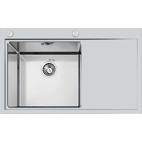 Foster Master 86.1V.FT Fregadero empotrado Rectangular Acero inoxidable (1/2)