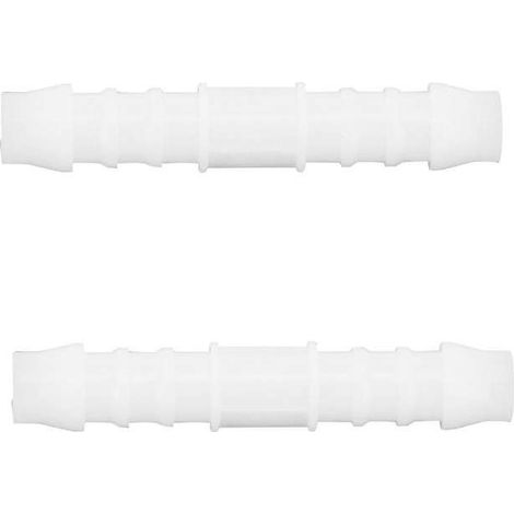 2x raccord de durite droit en I diamètre 8mm connecteur tube tuyau carburant essence tracteur tondeuse voiture (1/2)