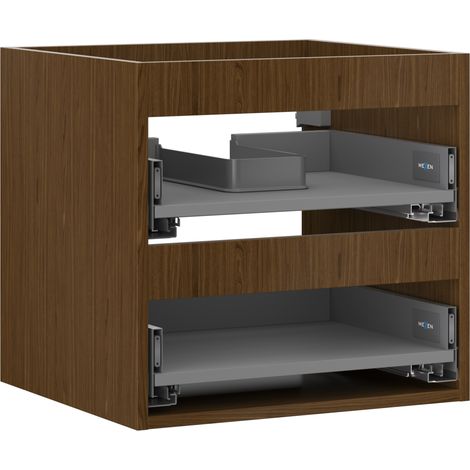 Mexen Box-A Unterschrank-Korpus 50 cm, 2 Schubladen, Nussbaum - 91AX0-0500-470-2-86 (1/5)