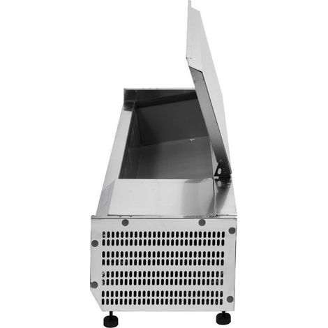 Saladette Réfrigérée à Poser Couvercle Inox - 6 x GN 1/4