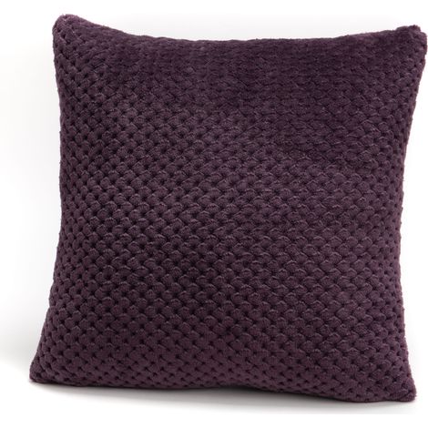 Amadeus - Coussin Damier prune 40x40 cm (1/2)