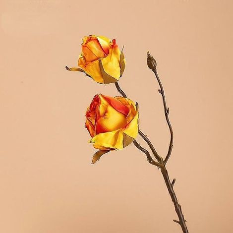 roses séchées à combustion artificielle, fleurs artificielles, décoration rétro pour mariage, salon, jardin, simulation de fausses fleurs
