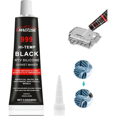 85g Pate a Joint Moteur, Mastic d'étanchéité pour Moteur, Noir (1/5)