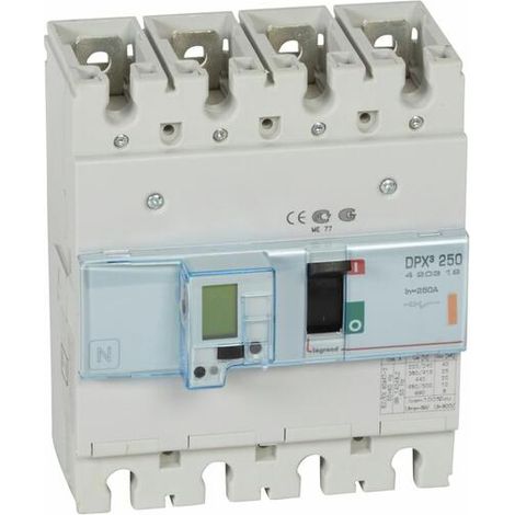 Disjoncteur électronique DPX³250 pouvoir de coupure 25kA 400V - 4P - 250A - LEGRAND