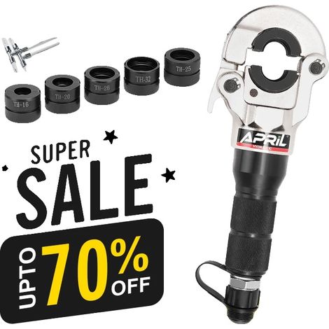 Pinza crimpatrice idraulica, funzionamento manuale, compatibile con acciaio inossidabile e rame, Super Offerta CW-1632 (1/2)