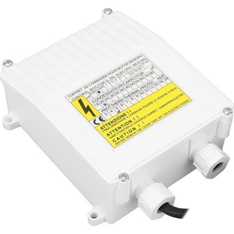 Boîtier de Commande pour Pompe Submersible 370W avec Protection Surchauffe et Interrupteur Externe, Usage Domestique et Industriel, Alimentation 220V UE (1/5)