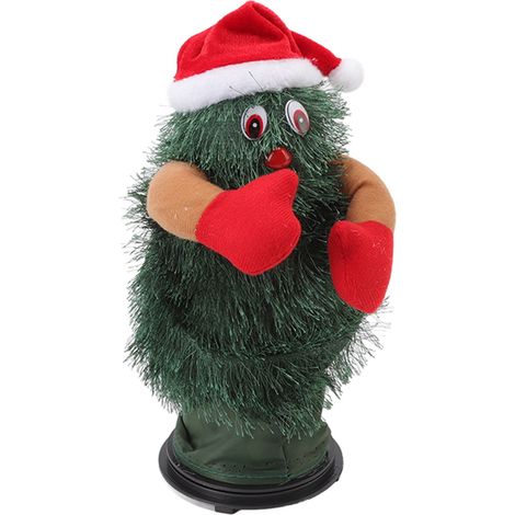 Arbre de Noël rotatif musical dansant, décoration électrique en plastique pour enfants (1/5)