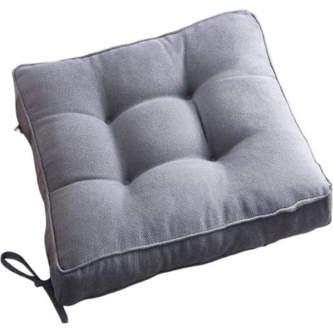 Coussins de chaise épais pour chaises de salle à manger, coussins d'assise capitonnés pour chaises de cuisine et de bureau, coussins de chaise épais avec attaches, coussin de chaise en velours doux et (1/5)