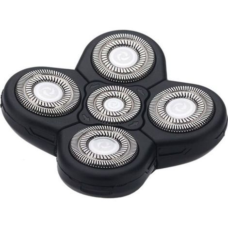 Hommes visage rasoir accessoire de rasoir remplacements 5 têtes rasoir lames de coupe (1/5)