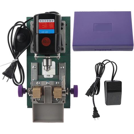 Machine à percer les perles, perceuse pour bijoux, ensemble complet d'outils de bijouterie (prise US 110V) (1/5)