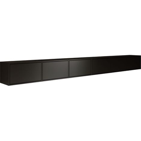 Selsey Framme – Mobile TV sospeso con sei ante a ribalta 300 cm, nero