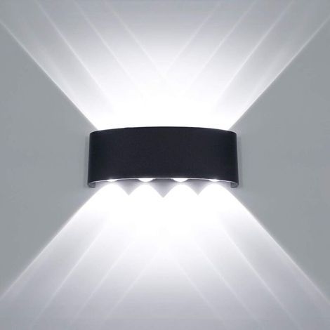 [NEVER USED] Modern LED Ceiling Light, Waterproof Aluminum Wall Light, Puck Light, for Indoor and Outdoor Hallway, Corridor, 8W, Black