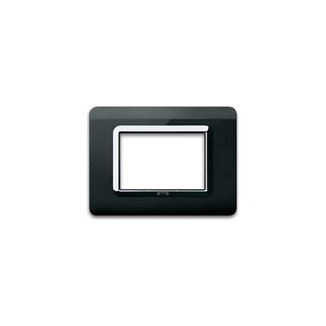 Platte Tecn.44 Schwarz Chrom Rahmen 3M AVE 44PY03NAL