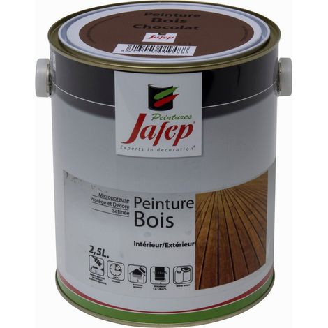 Peinture bois chocolat Jafep 2,5 L