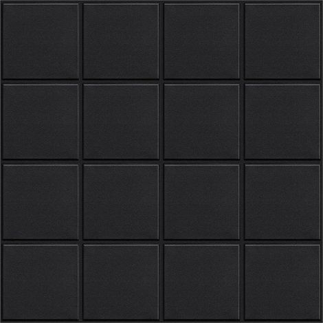 Sticky Back Bathroom Kitchen Tiles Matte Black Tiles (10 Sheets, 30.5 X 30.5 cm) (1/5)