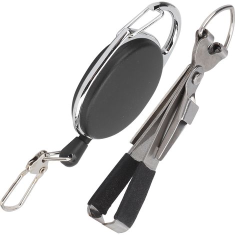 Coupe-fil multifonction 3 en 1 en acier inoxydable avec porte-clés pour pêche et nœuds rapides (1/5)