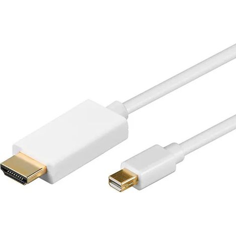 Adaptateur Thunderbolt vers HDMI - Câble mâle à mâle - Pour Mac Mini et ordinateurs Thunderbolt - Blanc - 1 pièce (1/5)