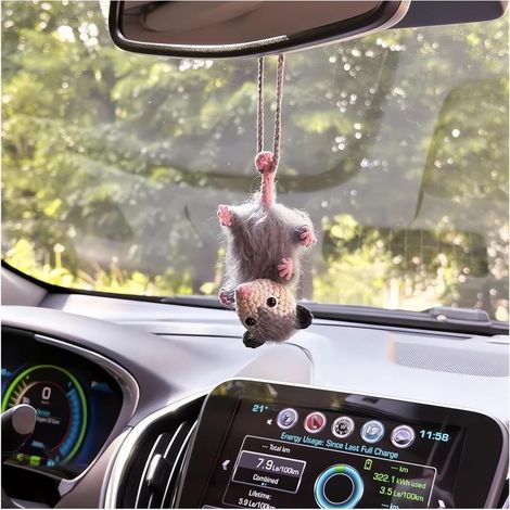 Accessoires auto - accessoires pour rétroviseur - accessoires pivotants pour voiture - joli rétroviseur - accessoires de décoration esthétiques - décoration tendance pour tableau de bord (1/2)