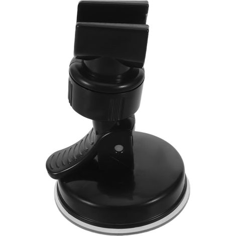 Support de pommeau de douche à ventouse réglable Vaguelly noir, support de douchette amovible pour (1/5)