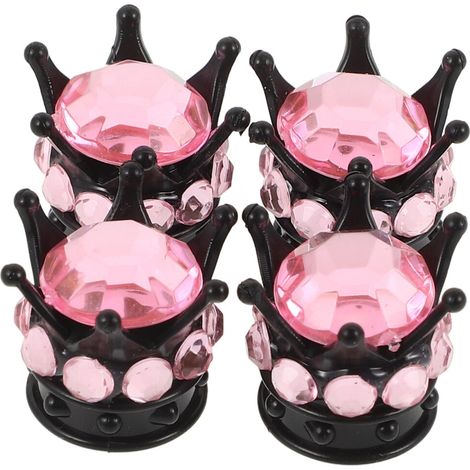 20Pièces Bouchons Valve Plastique Rose Pour Camions Et (1/2)