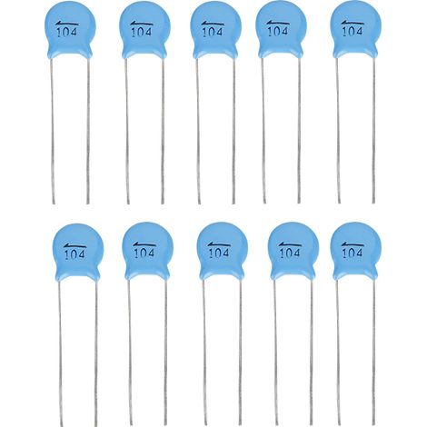 50 Stück 1000V 104M 0,1uF 100nF 1000V Hochspannungs-Keramikkondensatoren-Set (1/5)