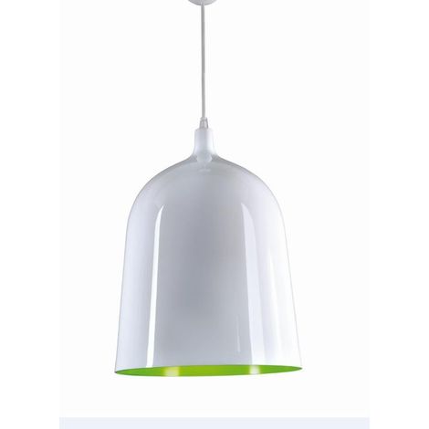 Suspension, Suspension Bottle GM - Aluminor blanche intérieur vert en Metal, Aluminor (1/2)