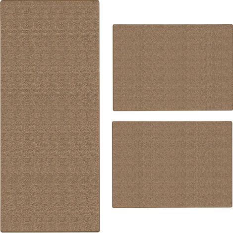 Sisal-Bettumrandung Sylt 3-teilig Kork 1 Läufer: 67 x 250 cm + 2 Brücken: je 67 x 140 cm