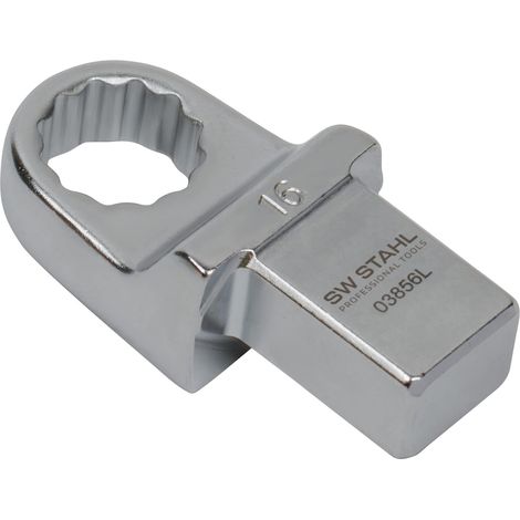 SW-Stahl 03856L Einsteck-Ringschlüssel 16 mm I Einsteckvierkant 14 x 18 mm I Einsteckringschlüssel SW 16mm