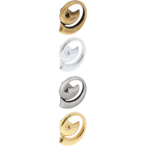 Pomello per mobili stile moderno Serie 37 Giusti - Argento vecchio Brillante