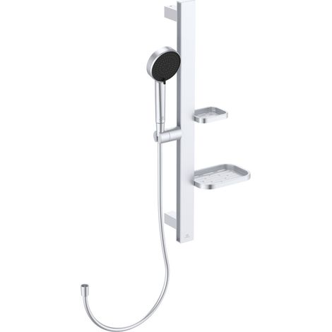 Ideal Standard - Alu+, Asta doccia in alluminio da 70cm, Matt Silver (1/5)