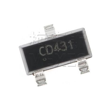 Changdian/Changjing CD431 SOT-23 2,5V 36V 100mA 0,5% Spannungsreferenzchip, elektronisches Bauteil, 5 Stück.