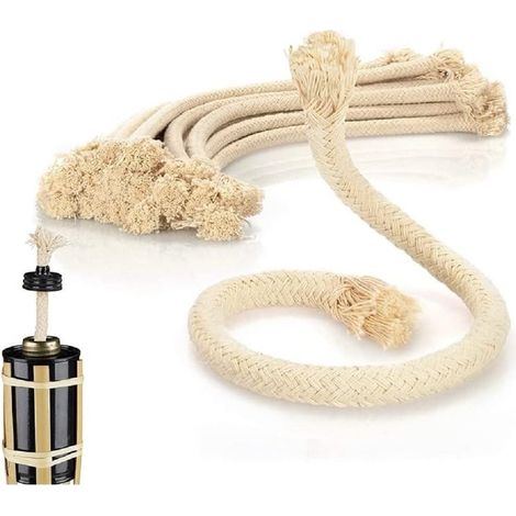 TrAdE Shop Traesio - Set 12 Confezioni Da 8pz Stoppini Per Torce Fiaccole Da Giardino Grn14 Ricambi 013456 - (1/3)