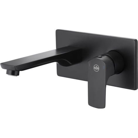 KFA Mokait grifo de lavabo negro mate caudal 6 L/min (1/3)